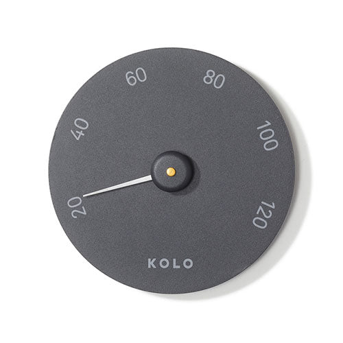 KOLO Sauna Thermometer — Celsius, Black