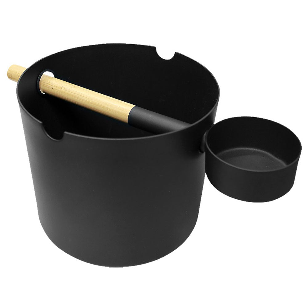 KOLO Bucket & Ladle Set 1 — Ladle as Handle, Black