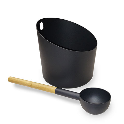 KOLO Bucket & Ladle Set 4 — No Handle, Black