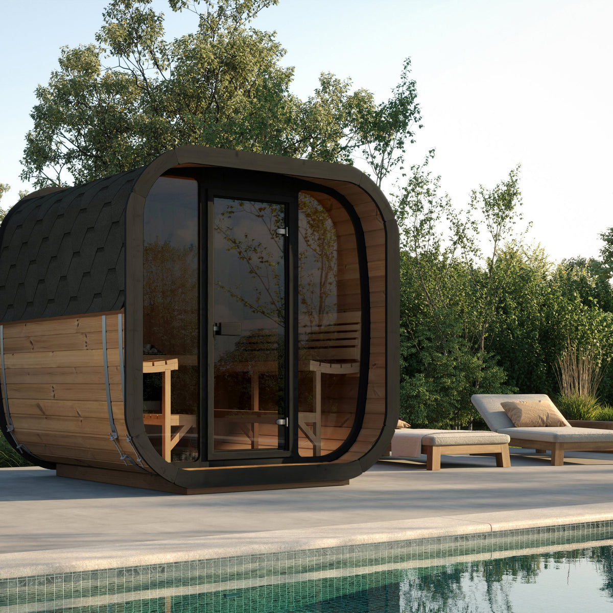 SaunaLife CL7G cube sauna, view 2