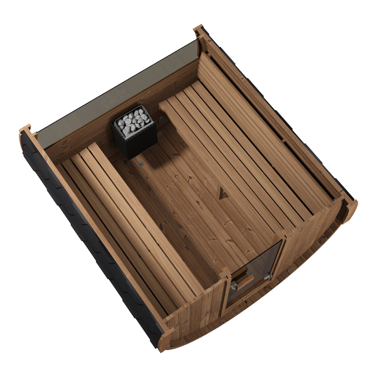 SaunaLife E8W barrel sauna, view 4