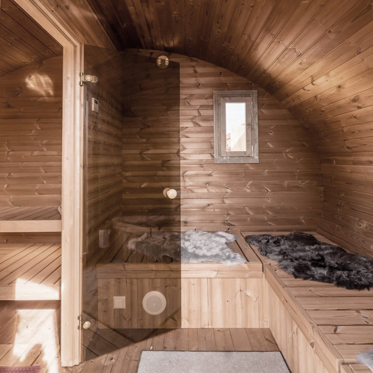 SaunaLife G11 outdoor sauna, view 6