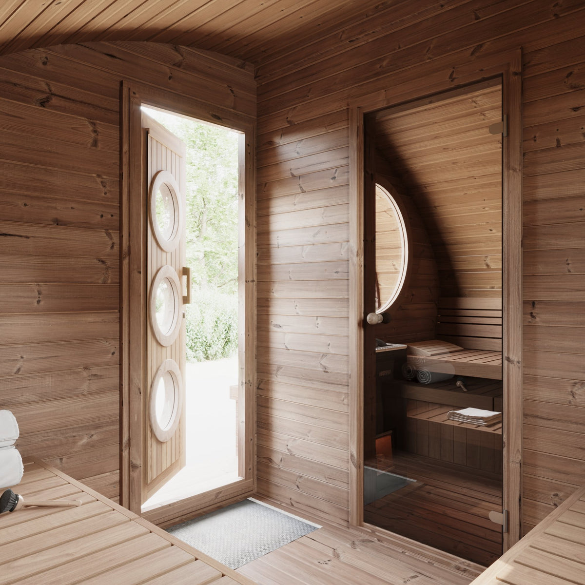 SaunaLife G11 outdoor sauna, view 7