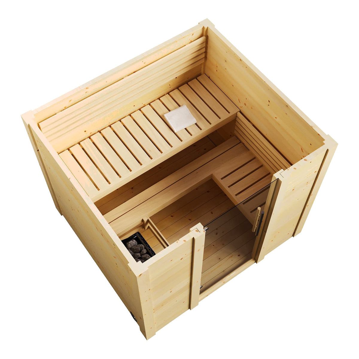 SaunaLife G2 outdoor sauna, view 6