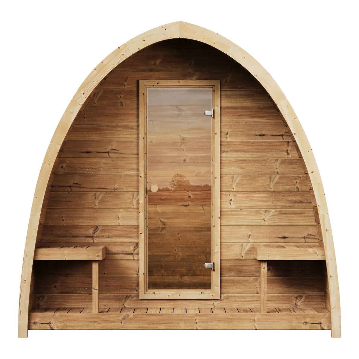 SaunaLife G3 outdoor sauna, view 4