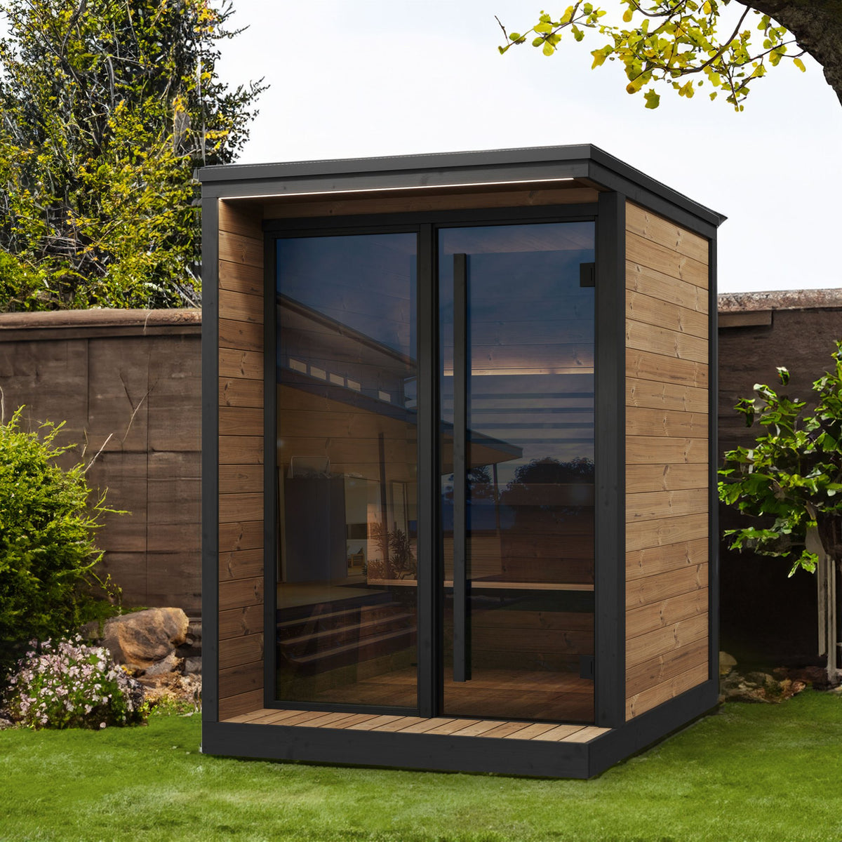 SaunaLife GL4 outdoor sauna, view 2