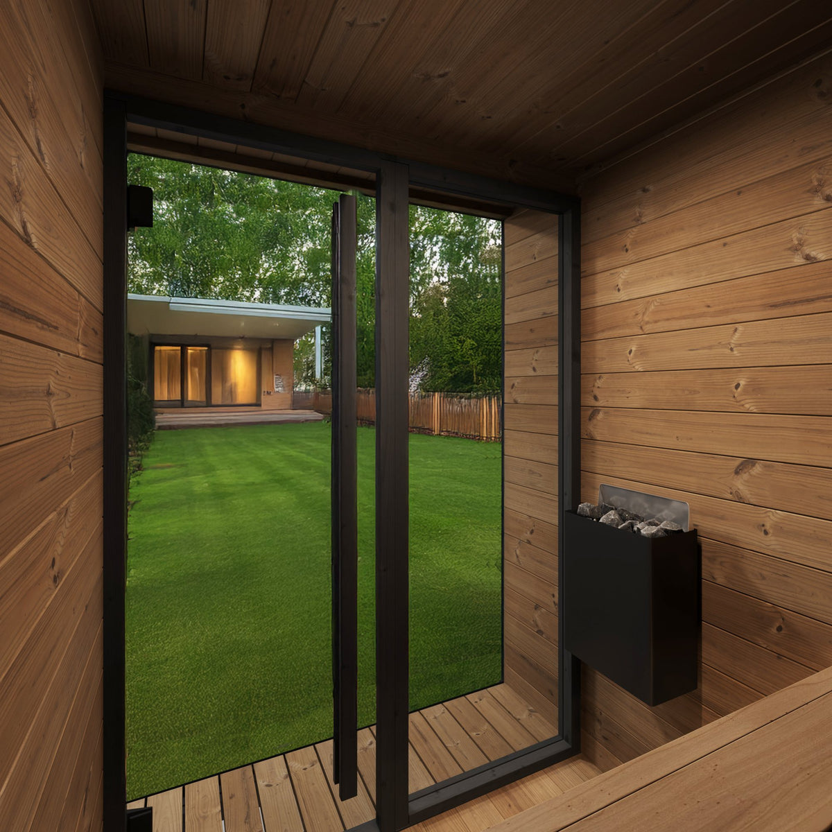 SaunaLife GL4 outdoor sauna, view 5