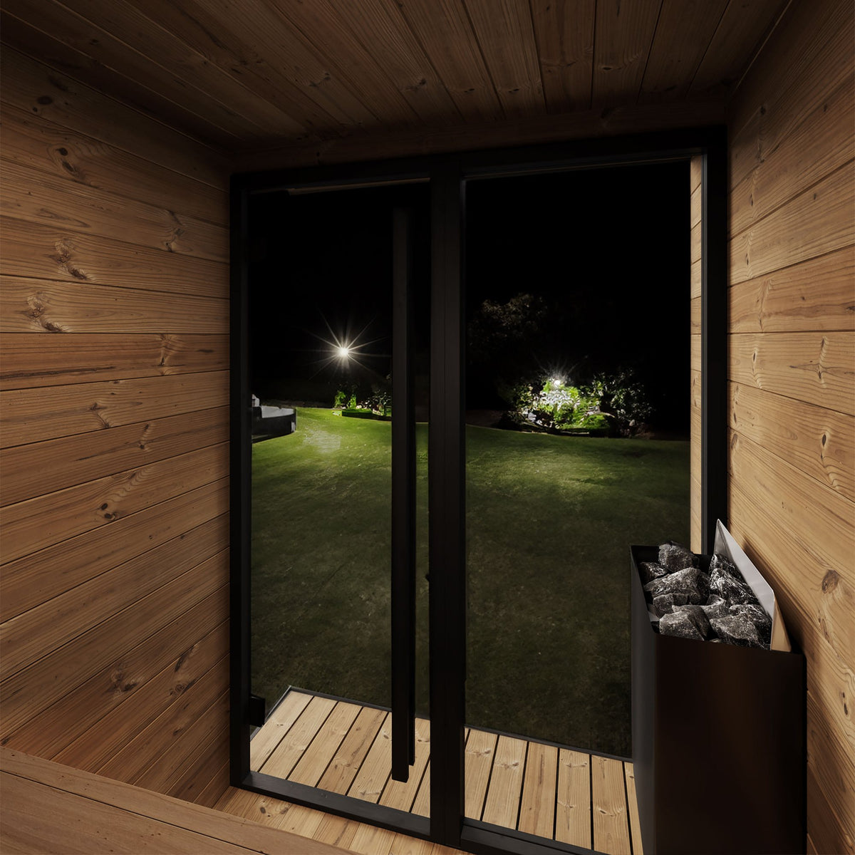 SaunaLife GL4 outdoor sauna, view 6
