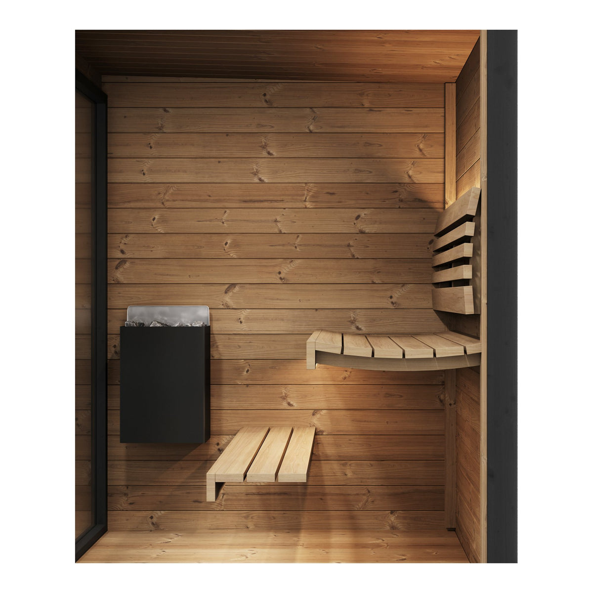 SaunaLife GL4 outdoor sauna, view 7