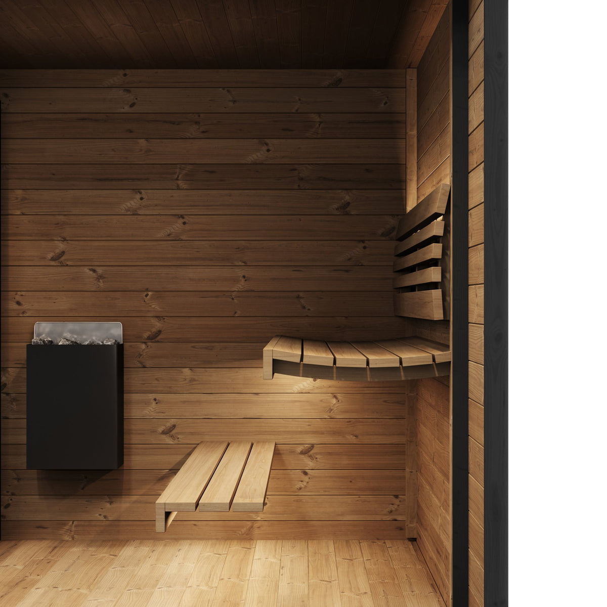 SaunaLife GL6 outdoor sauna, view 4