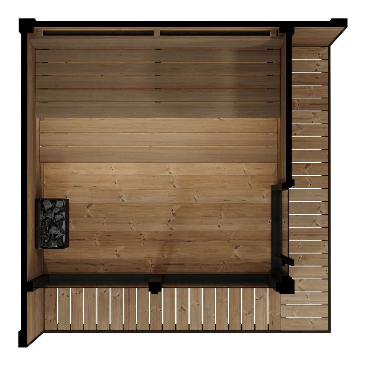 SaunaLife GL6 outdoor sauna, view 6